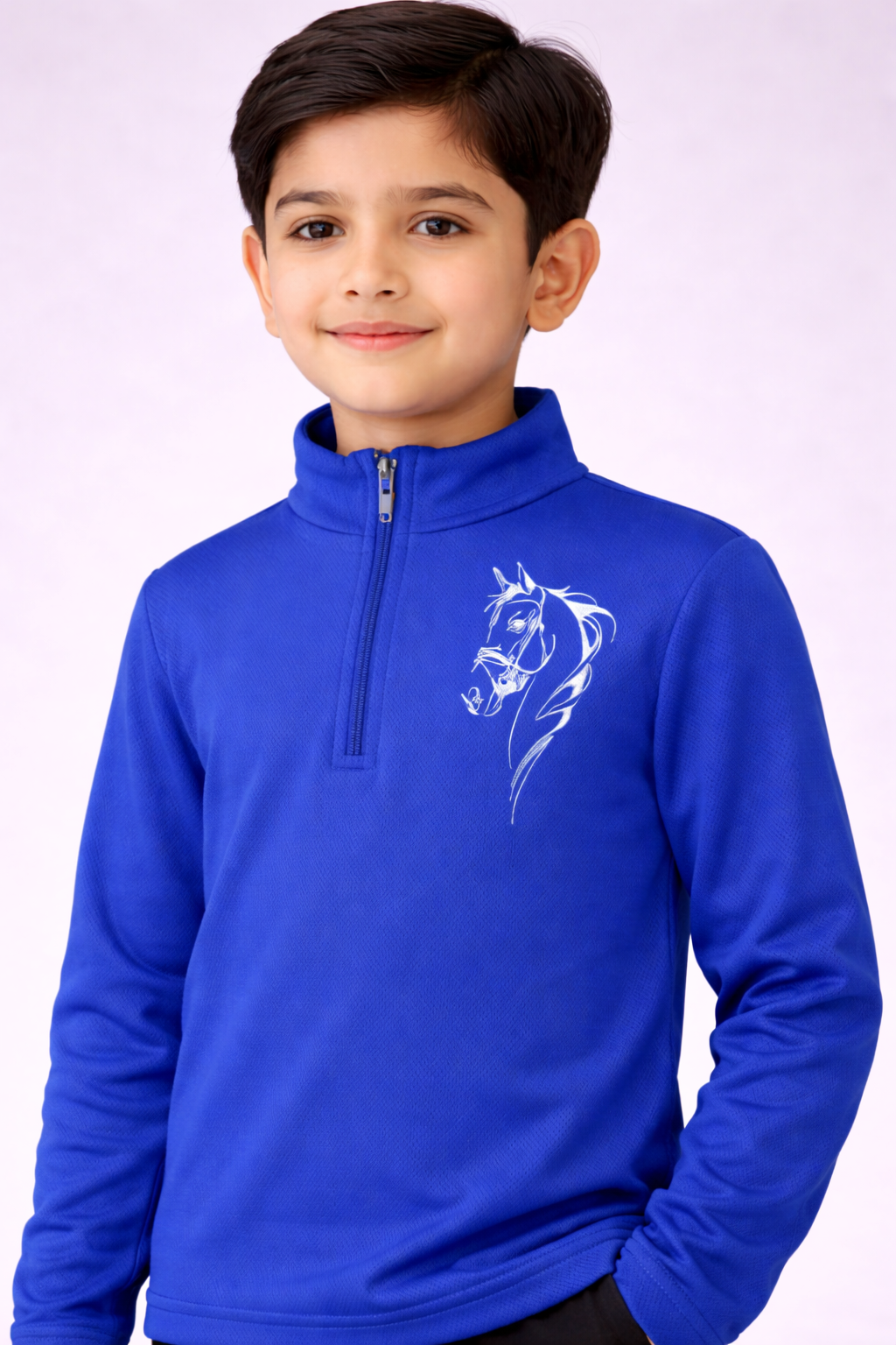 Riding Full Sleeve T-Shirt (Blue)