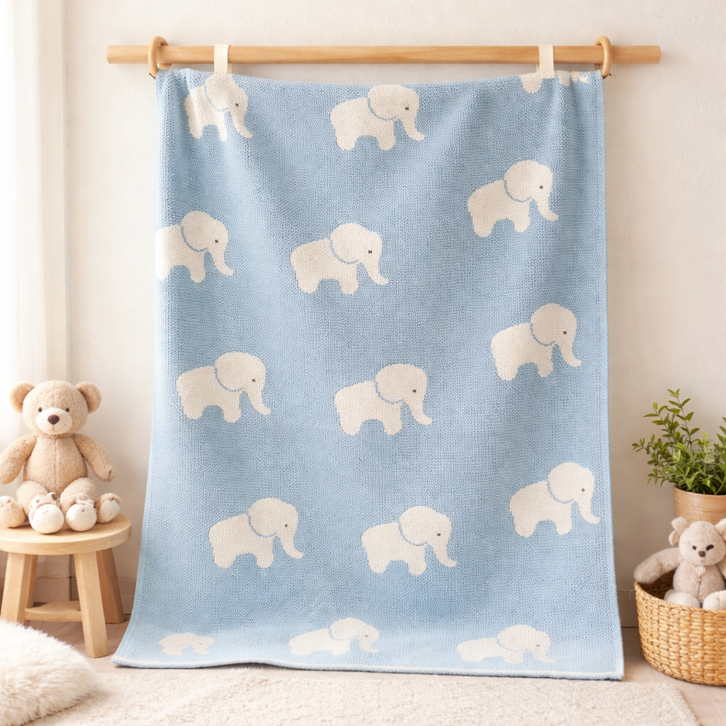 Little Elephant Baby AC Blanket