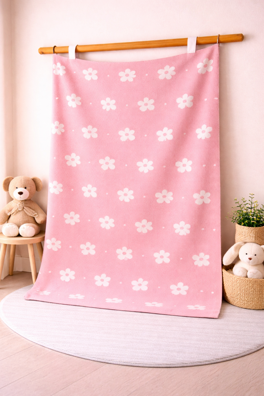 Pink Blossom Baby AC Blanket