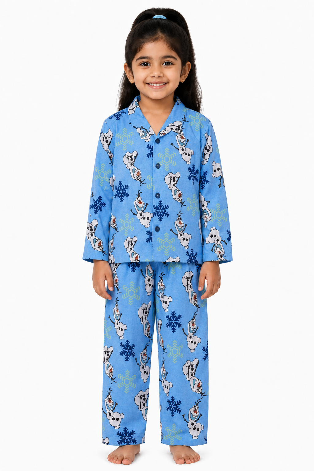 Blue Night Suit -  Olaf Print
