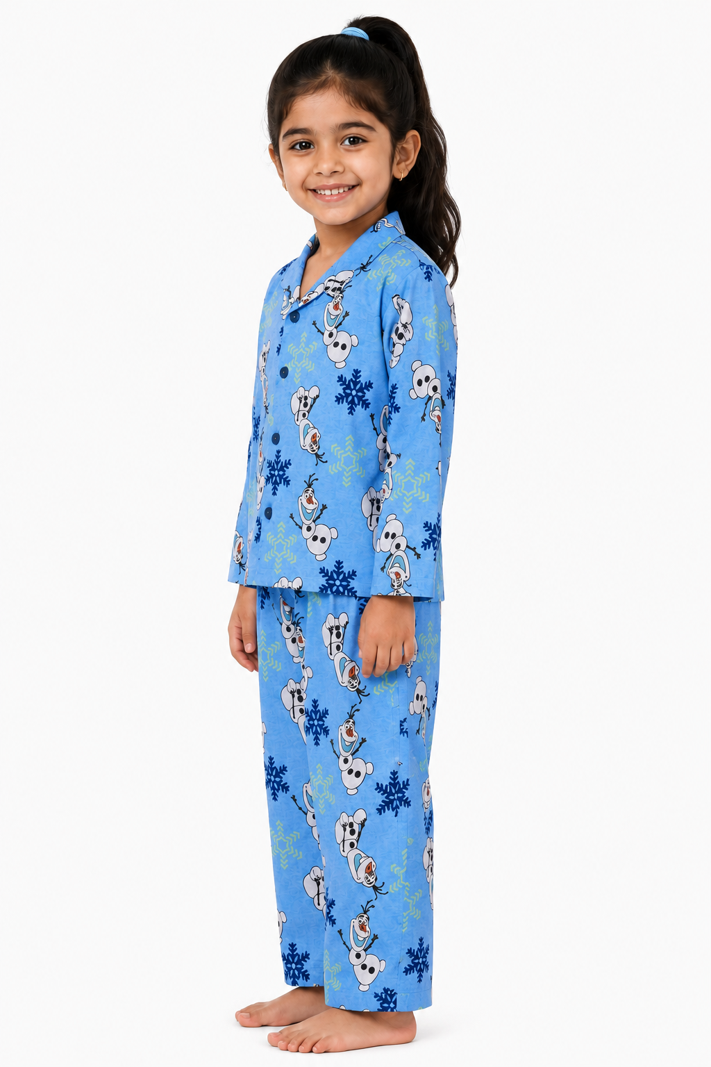 Blue Night Suit -  Olaf Print