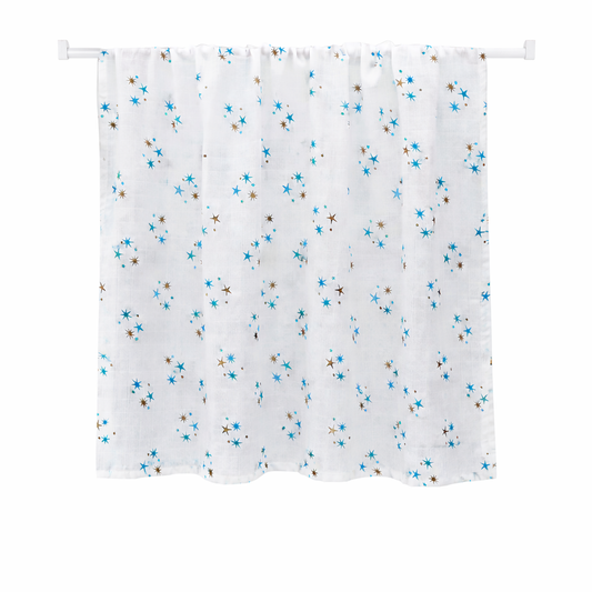 Muslin Swaddles (Blue Stars)