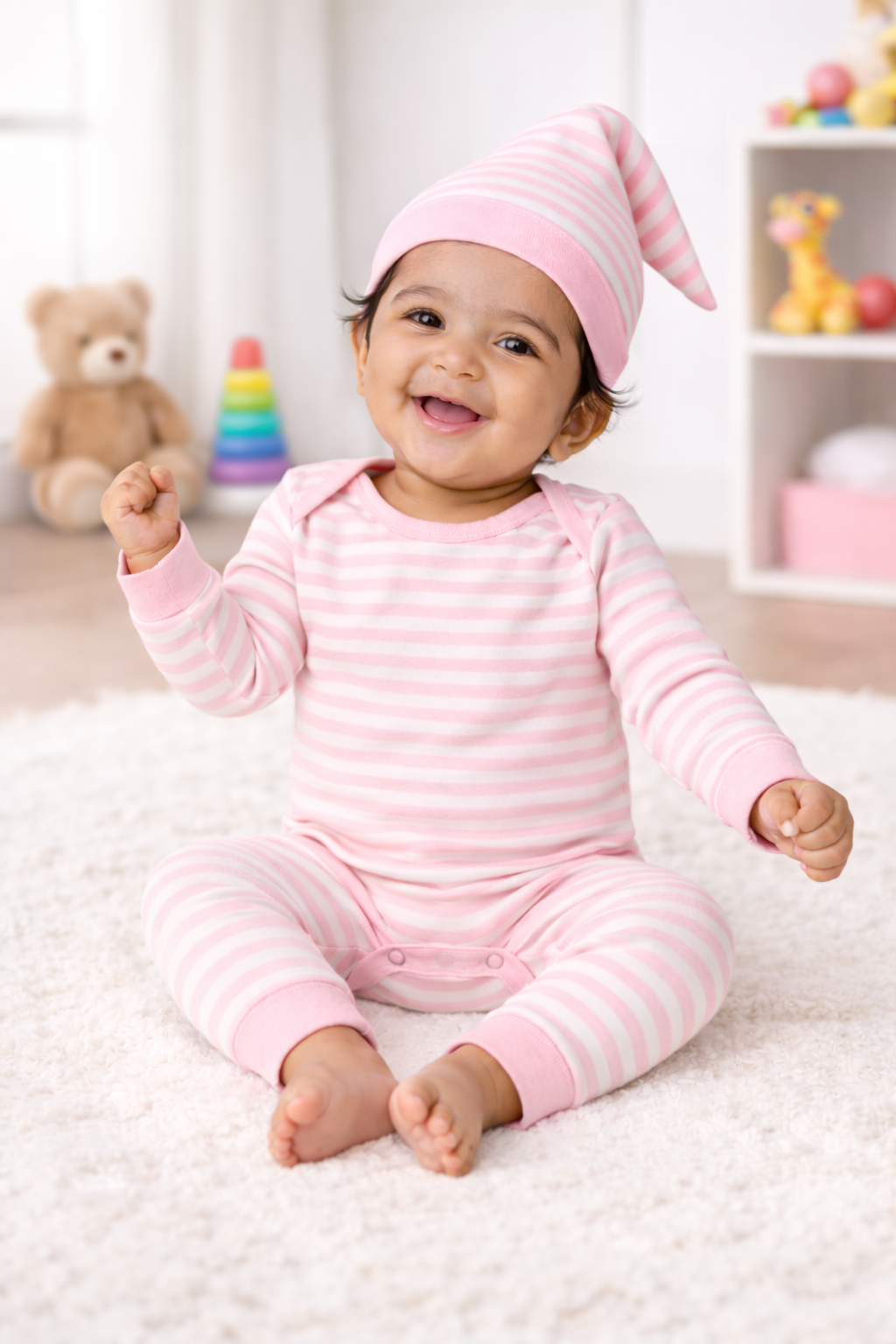 PIGGY ROMPER SET (Pink)
