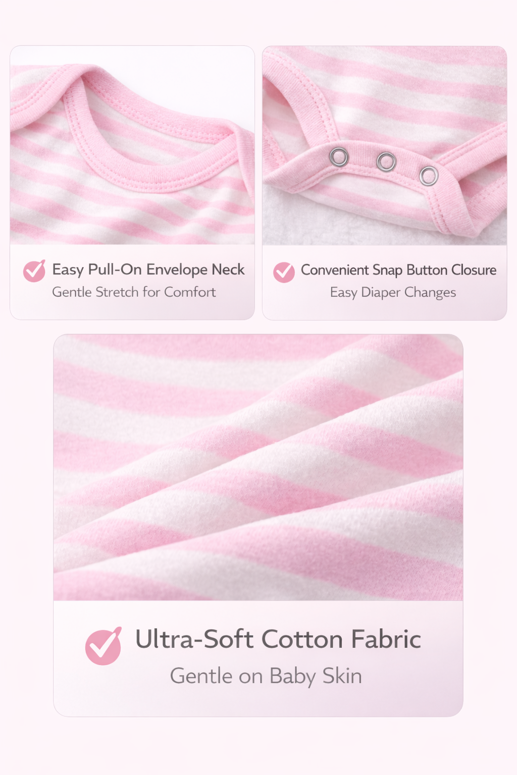 PIGGY ROMPER SET (Pink)