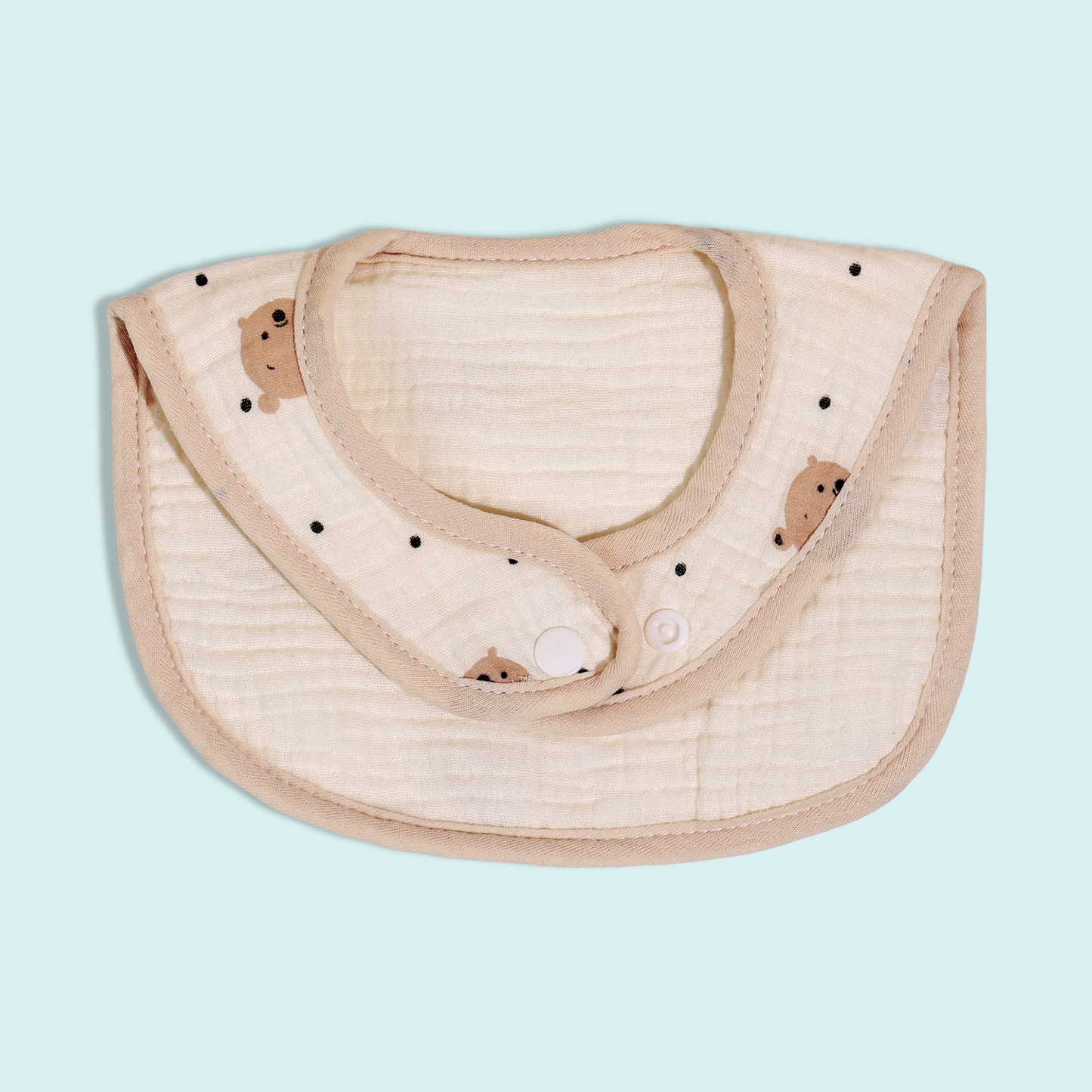 Muslin Baby Bib (Bear Prints)