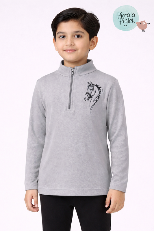 Riding Full Sleeve T-Shirt (Grey)
