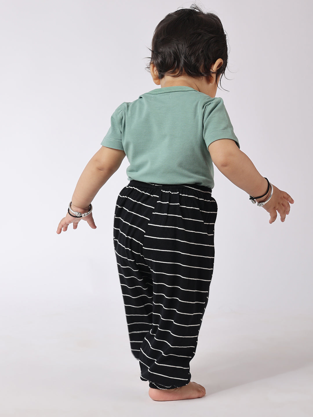 Half sleeves Body-suit green