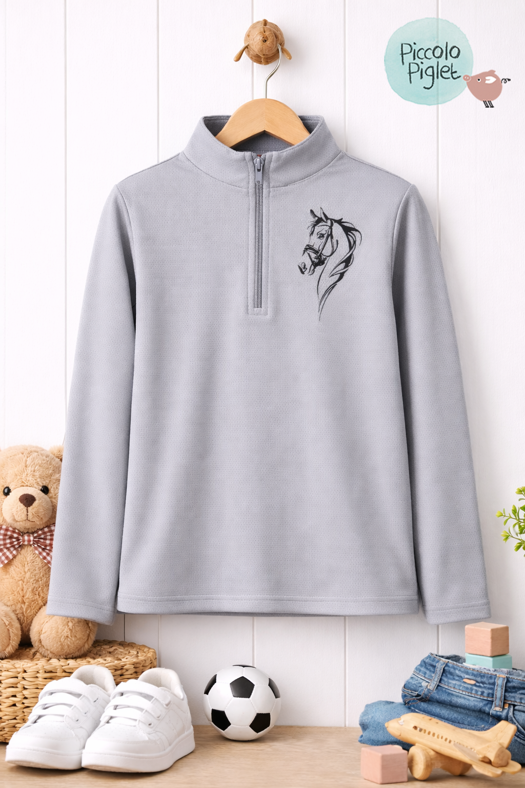 Riding Full Sleeve T-Shirt (Grey)