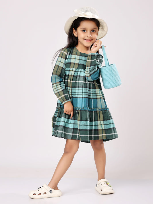 Blue Check Dress