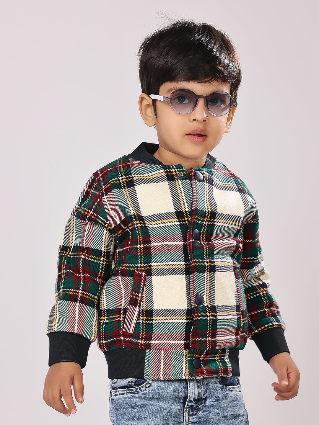 Plaid  Bomber Jacket