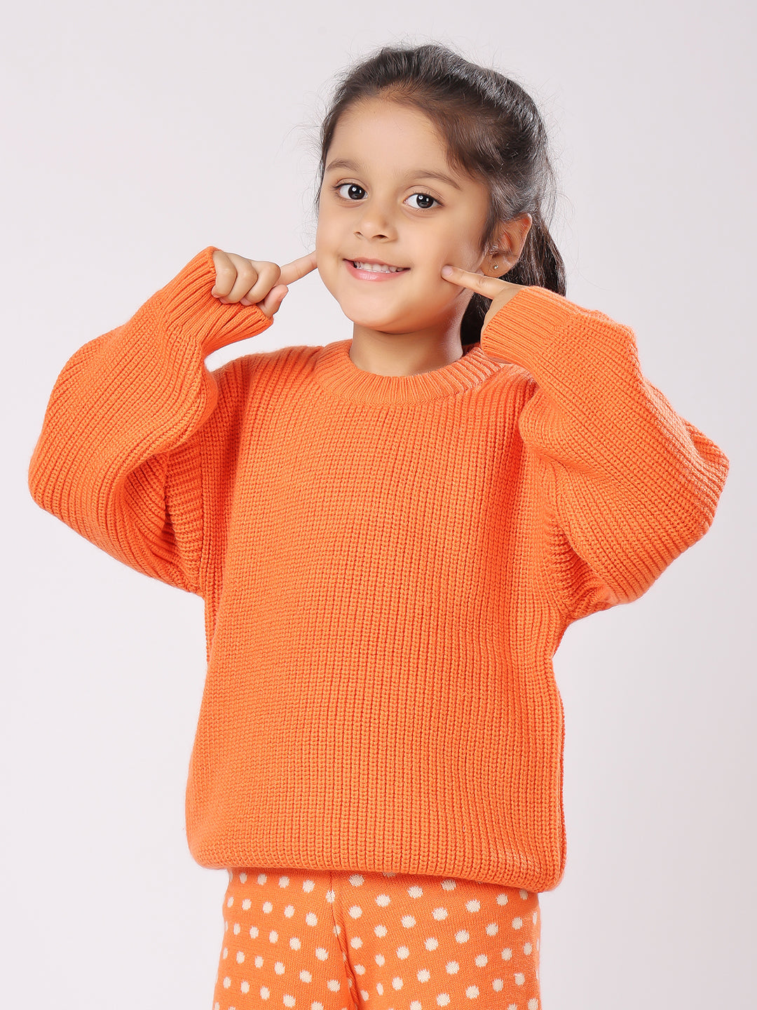 Orange Polka Sweater Set (Copy)