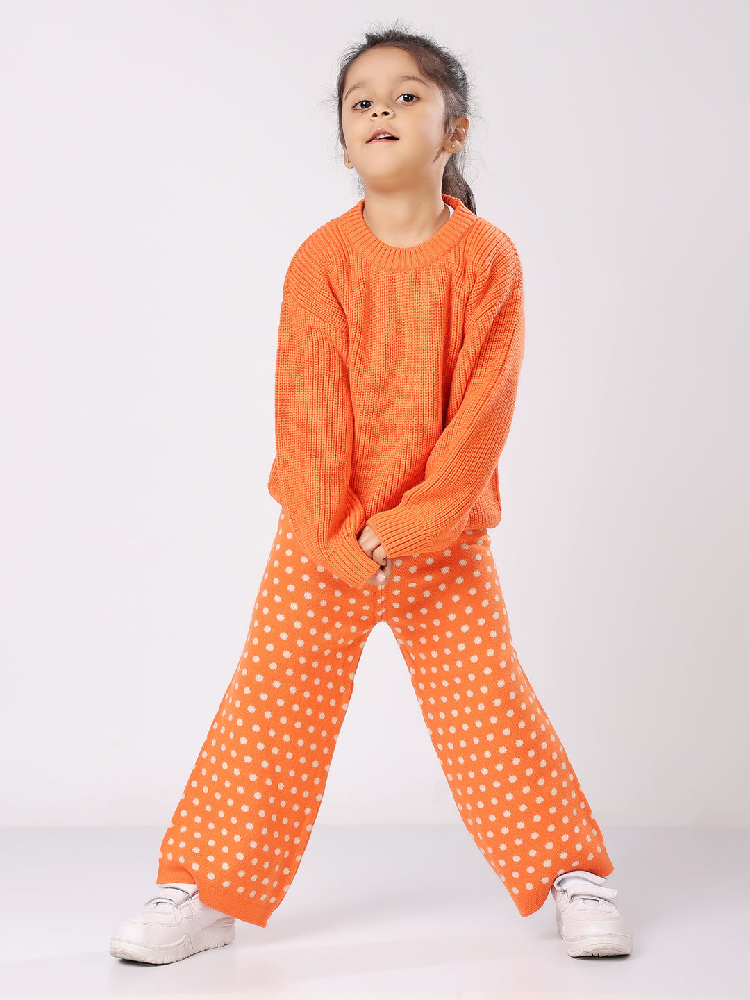 Orange Polka Sweater Set (Copy)