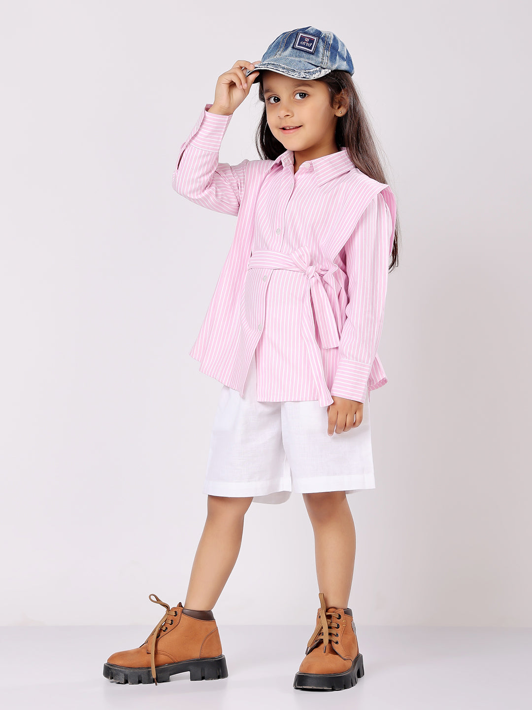 Striped Knot Shirt (Pink)