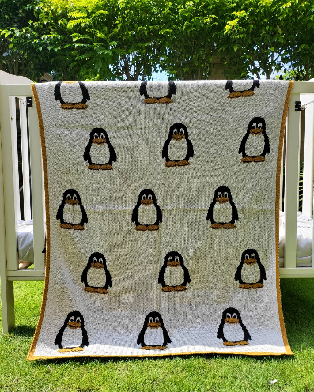Snowy Penguin Baby AC Blanket