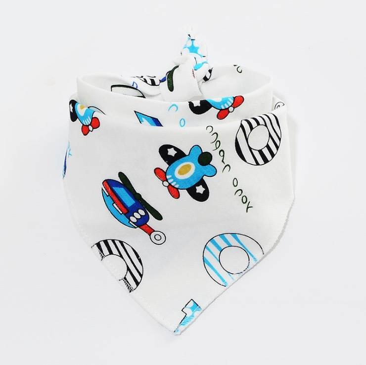 Bandana bib set (Set of 5 in Different Prints)