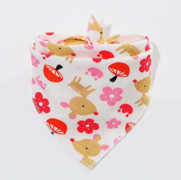 Bandana bib set (Set of 5 In Different Prints)