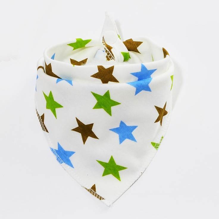 Bandana bib set (Set of 5 in Different Prints)