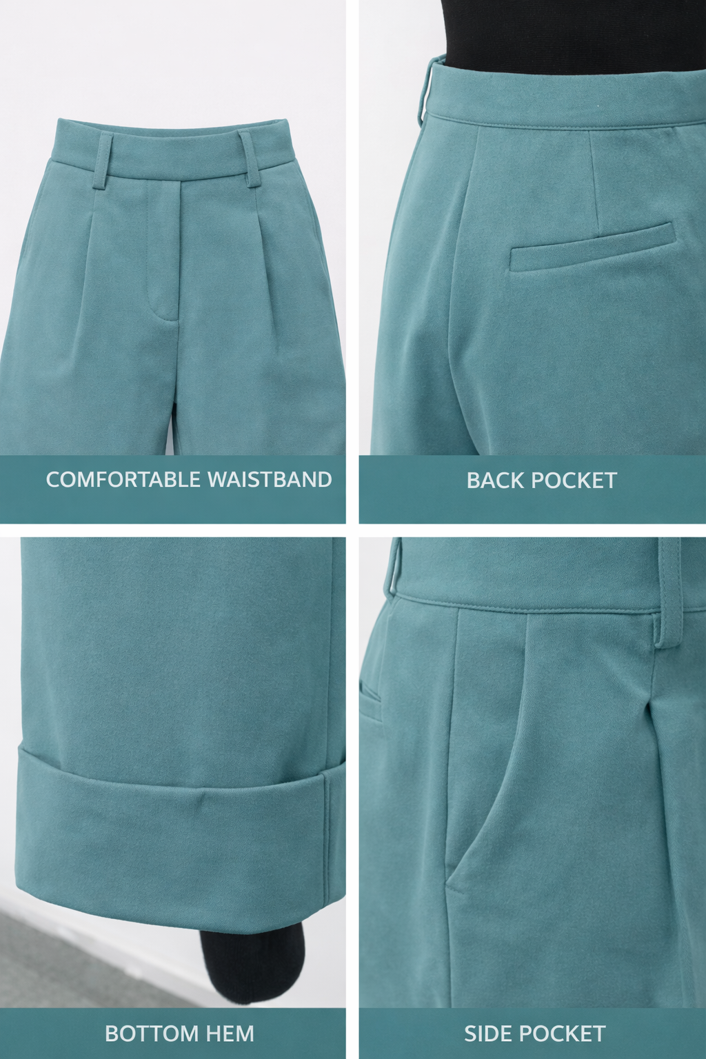 Mini Chic Scuba Co-ord Set (Sage Blue)
