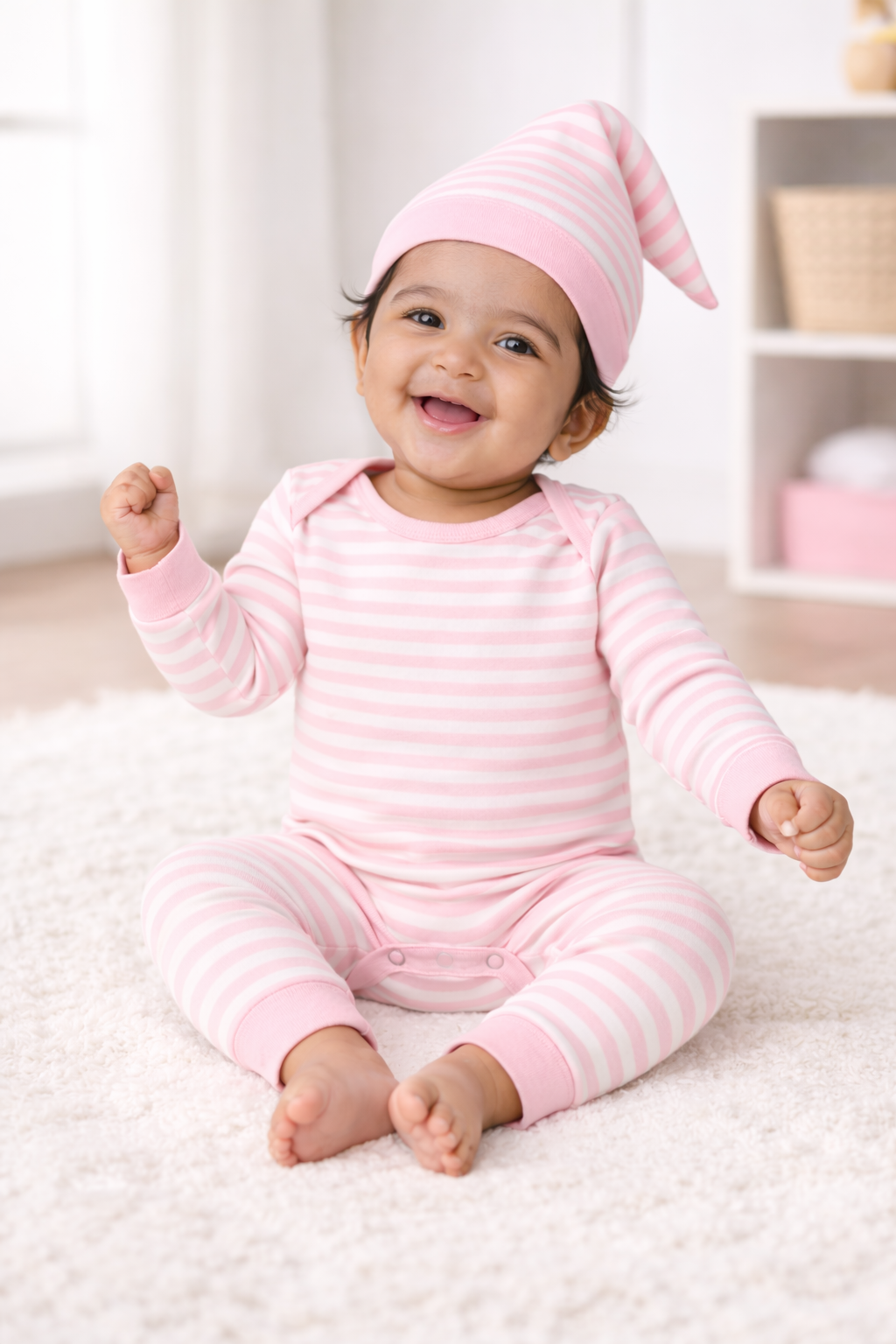PIGGY ROMPER SET (Pink)