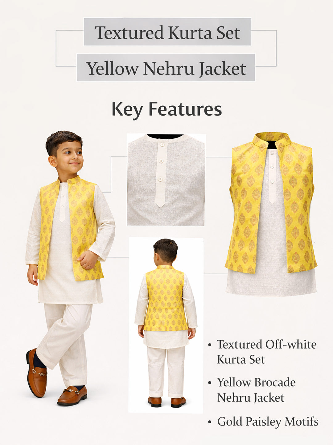Festive Glow Nehru Jacket Kurta Set