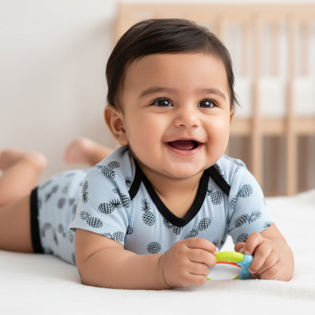 Half Sleeve Bodysuit Pineapple