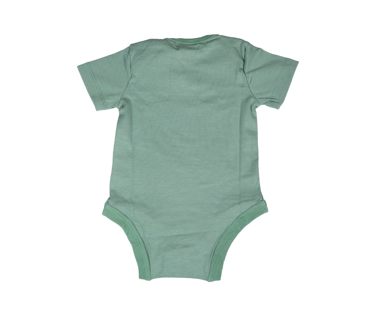 Half sleeves Body-suit green