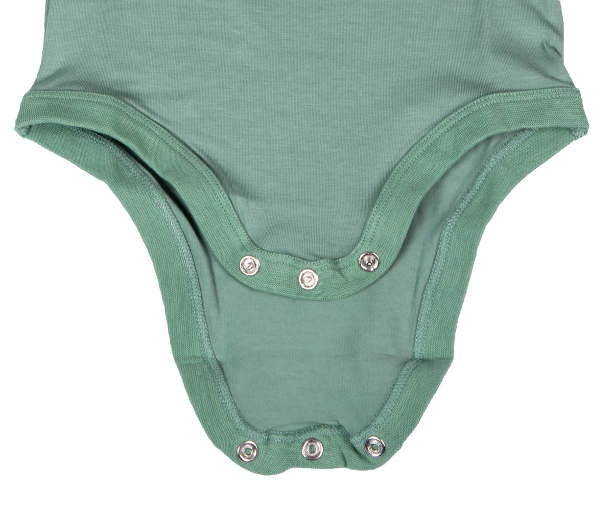 Half sleeves Body-suit green