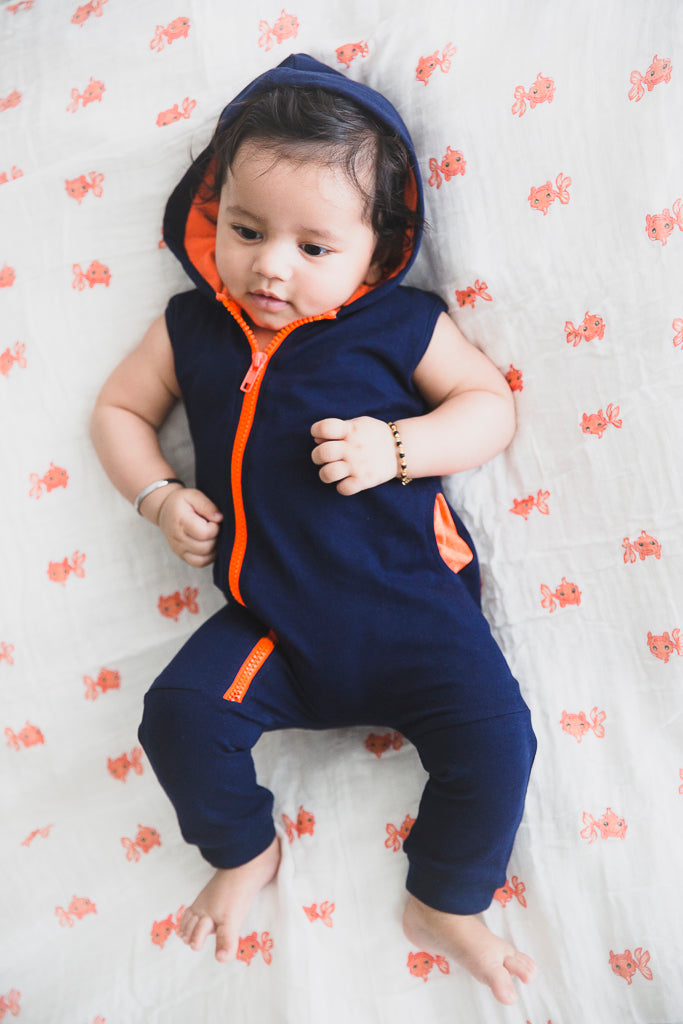 Zippy Romper Navy