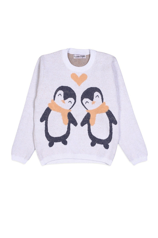 Piccolo Sweaters-Penguin winter Sweaters