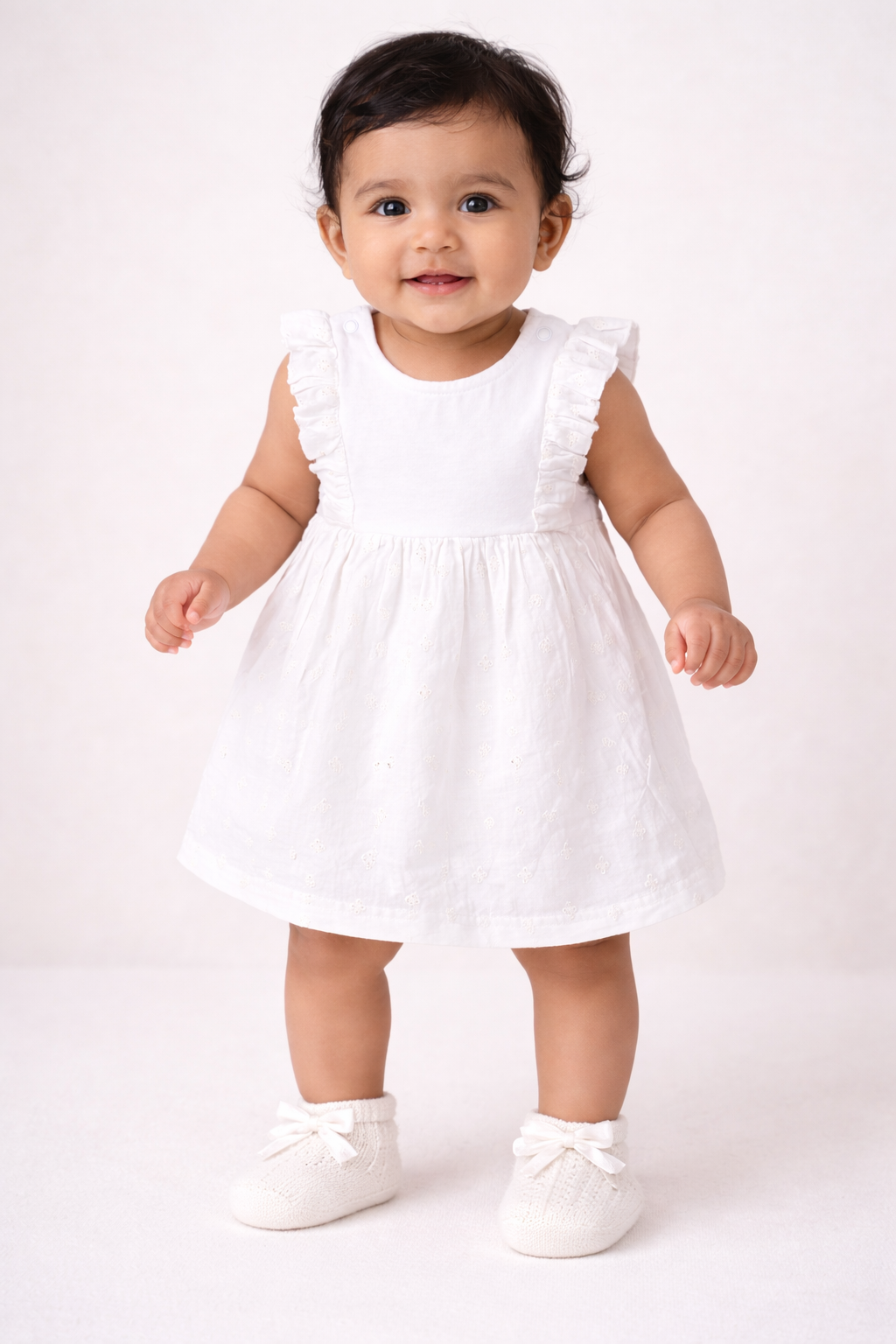 Schiffli Bodysuit Dress