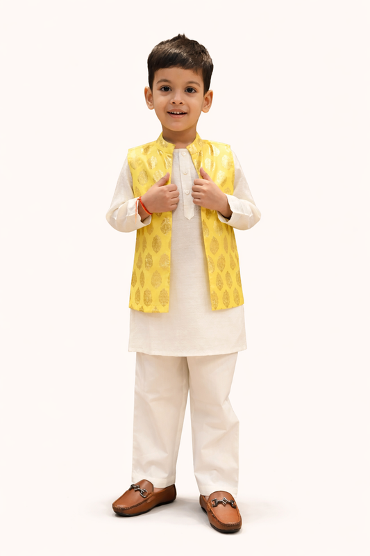 Festive Glow Nehru Jacket Kurta Set