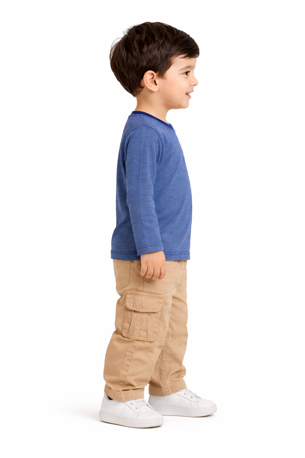 Blue Stripes Long-Sleeve Tee