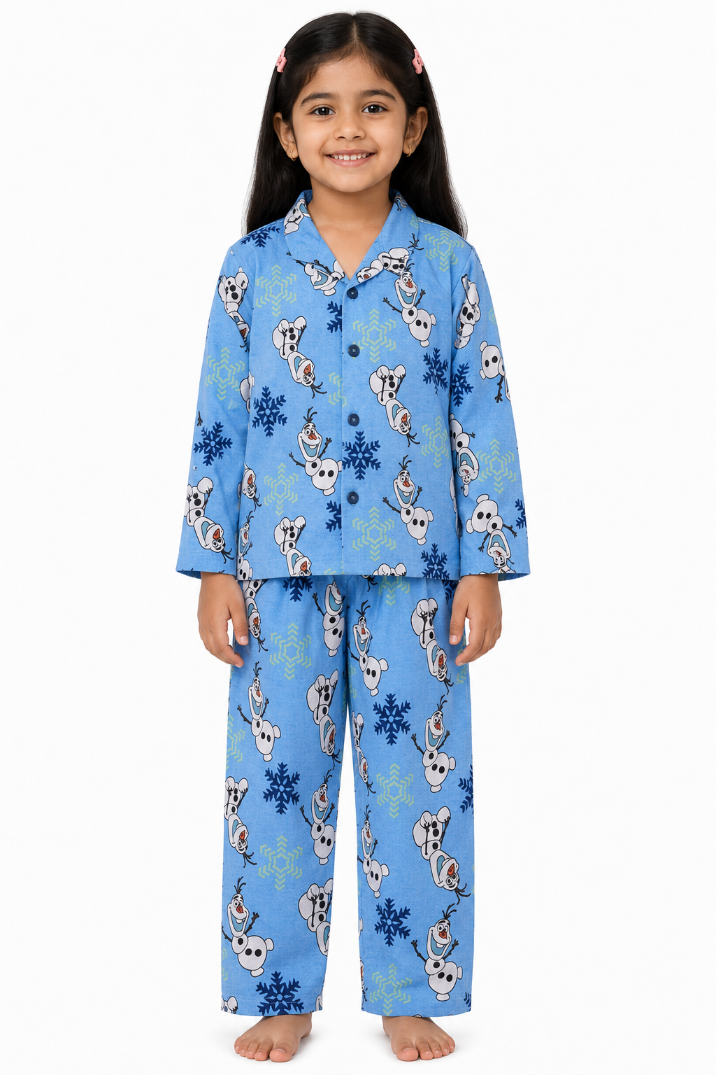 Blue Night Suit -  Olaf Print