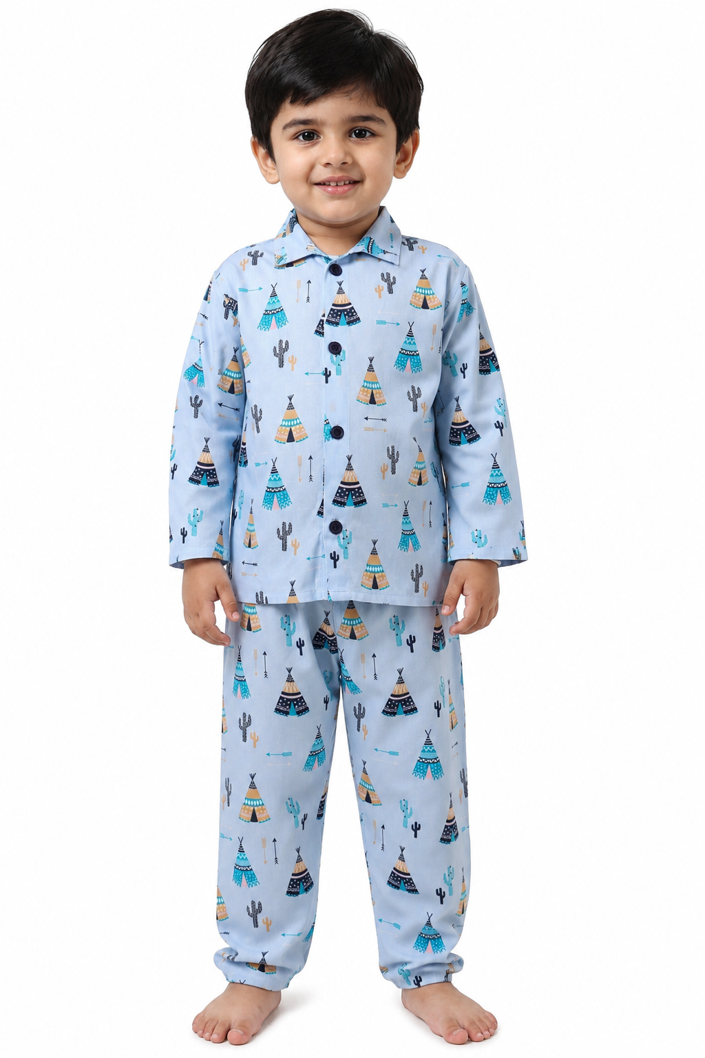 Blue Tribal Tent Nightsuit
