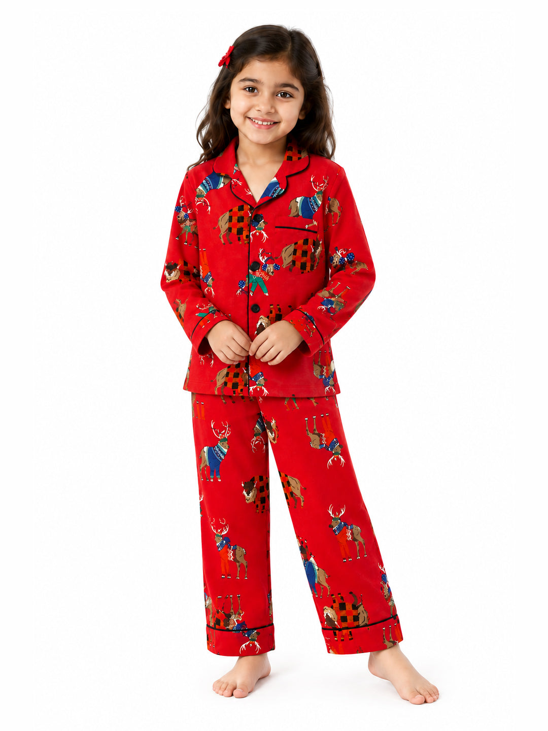 Red Flannel Night Suit