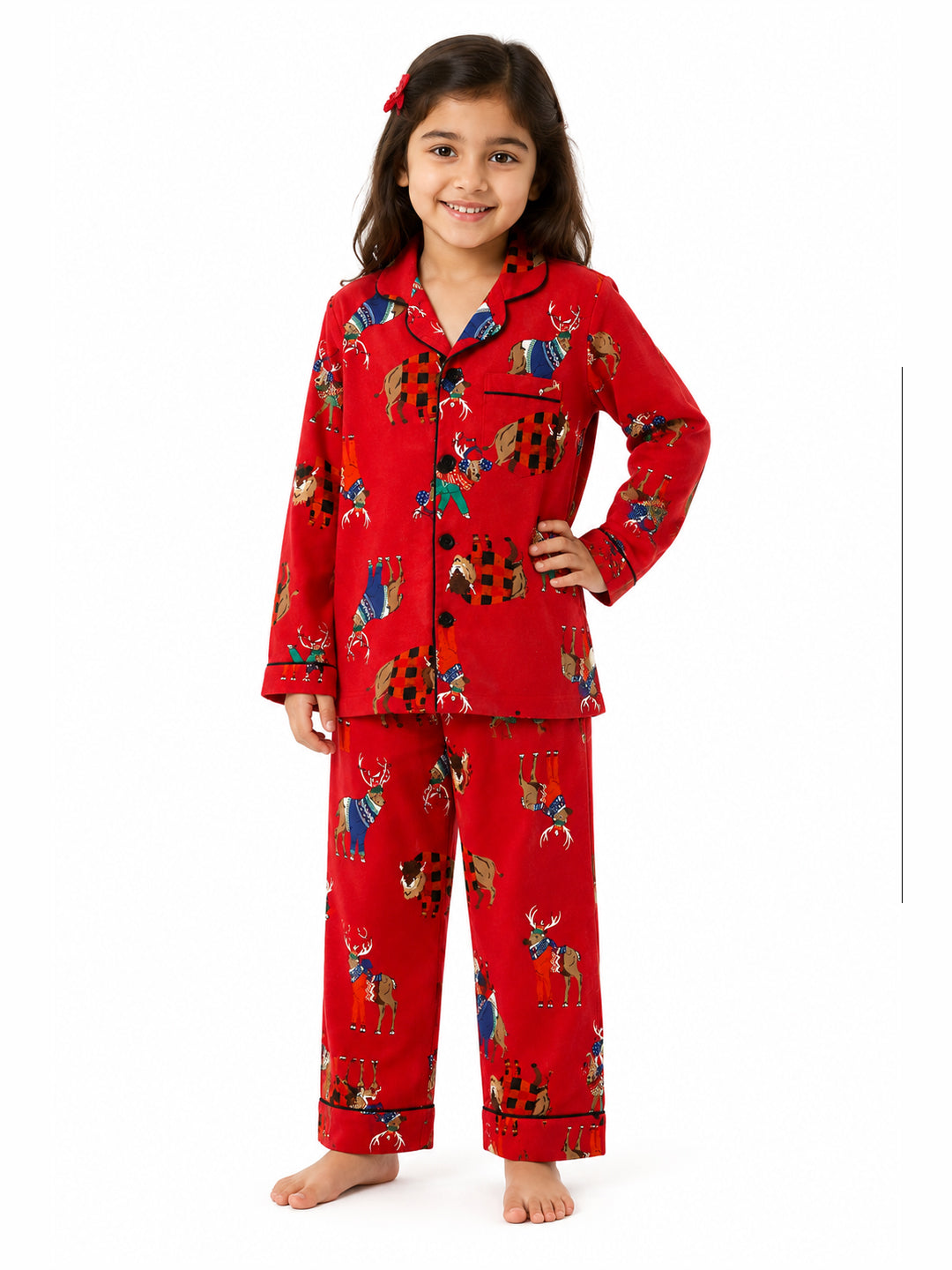 Red Flannel Night Suit