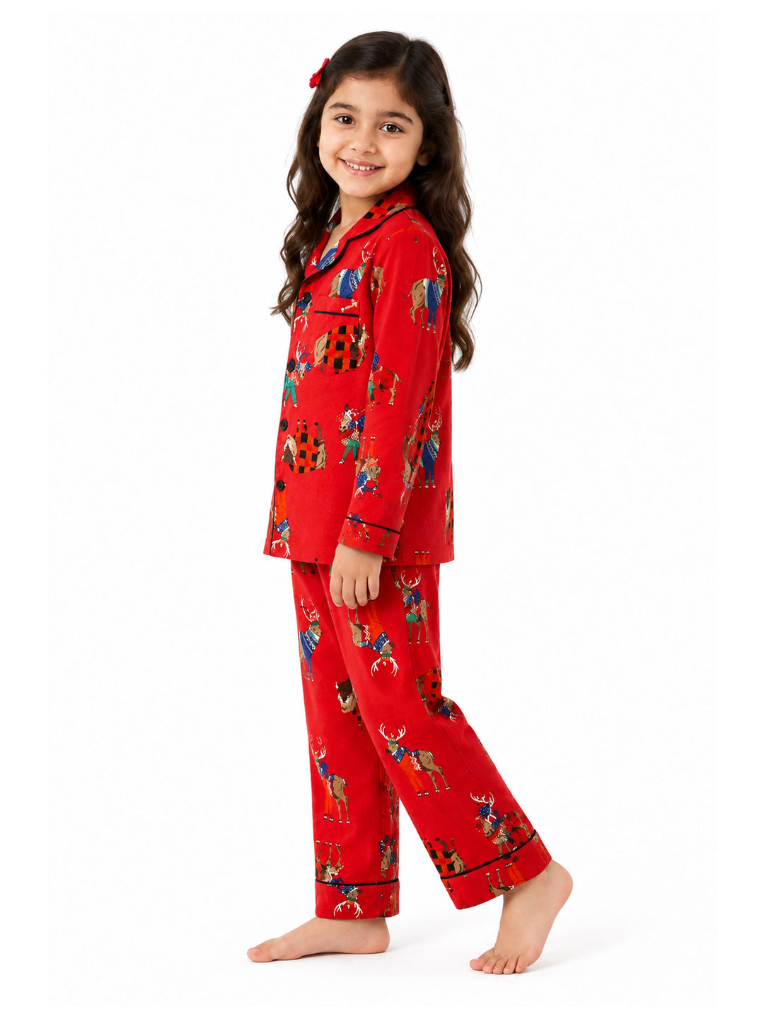 Red Flannel Night Suit