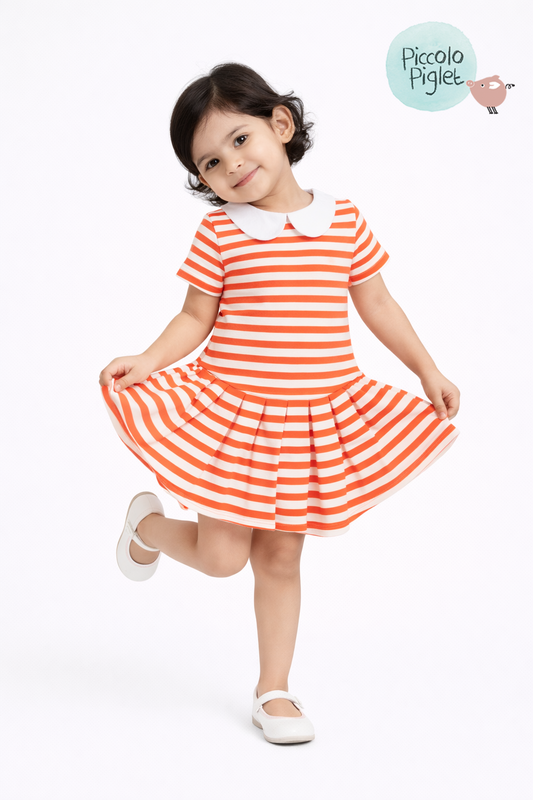 Orange Stripes Dress