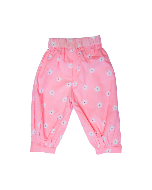 Balloon Pants Flower Corduroy