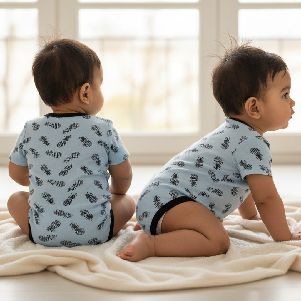 Half Sleeve Bodysuit Pineapple