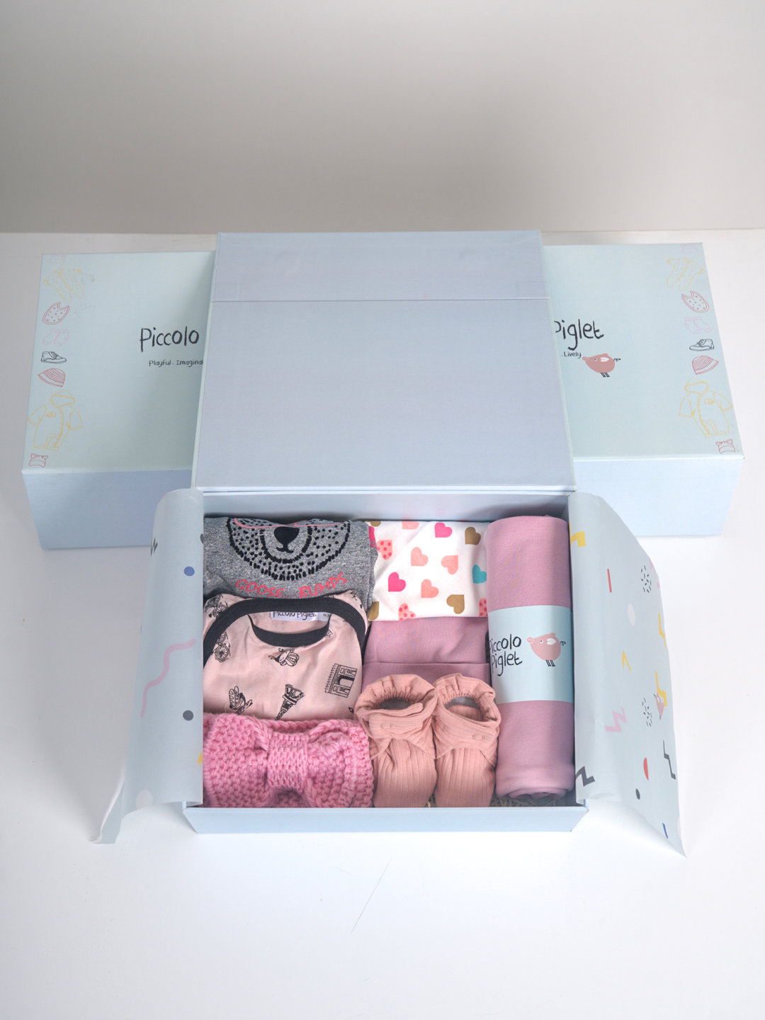 Gift Box (Hamper)-Pink Small (Girl) 0 to 6 Months
