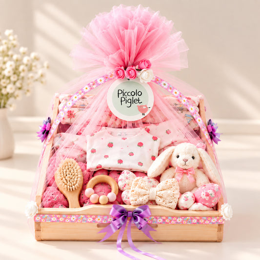 GIFT BASKET (MEDIUM)  1-2Yr (Girls) NEW