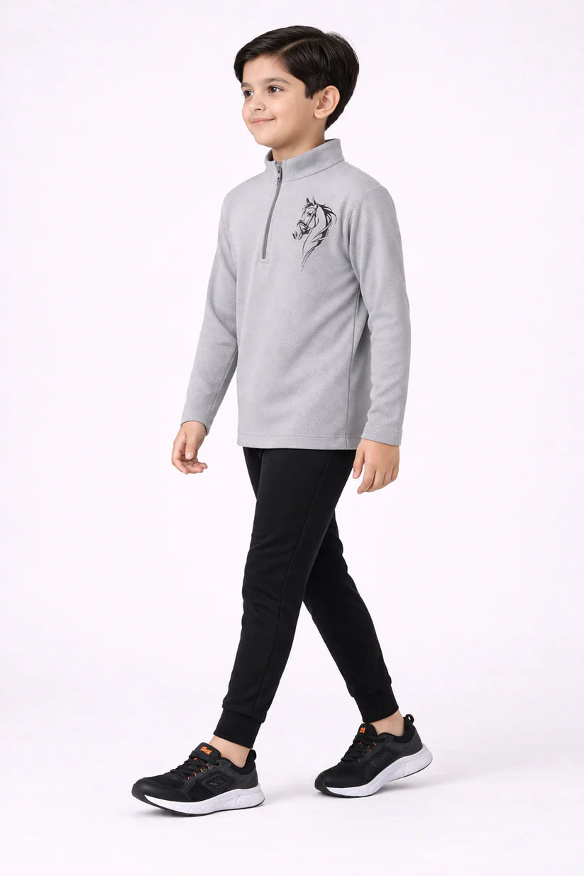 Riding Full Sleeve T-Shirt (Grey)