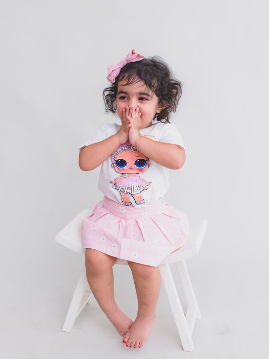 Box Skirt Pink Floral