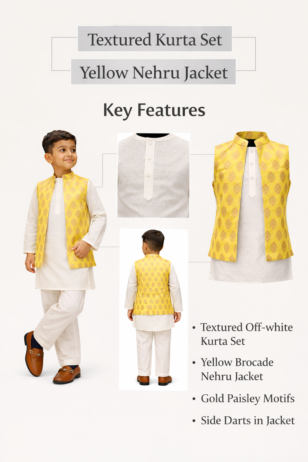 Festive Glow Nehru Jacket Kurta Set