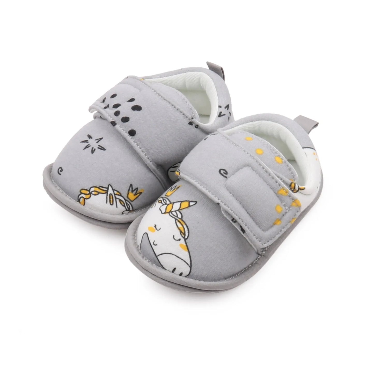 Unicorn Printed Cotton Soft Casual Baby Shoes (Toddlers)