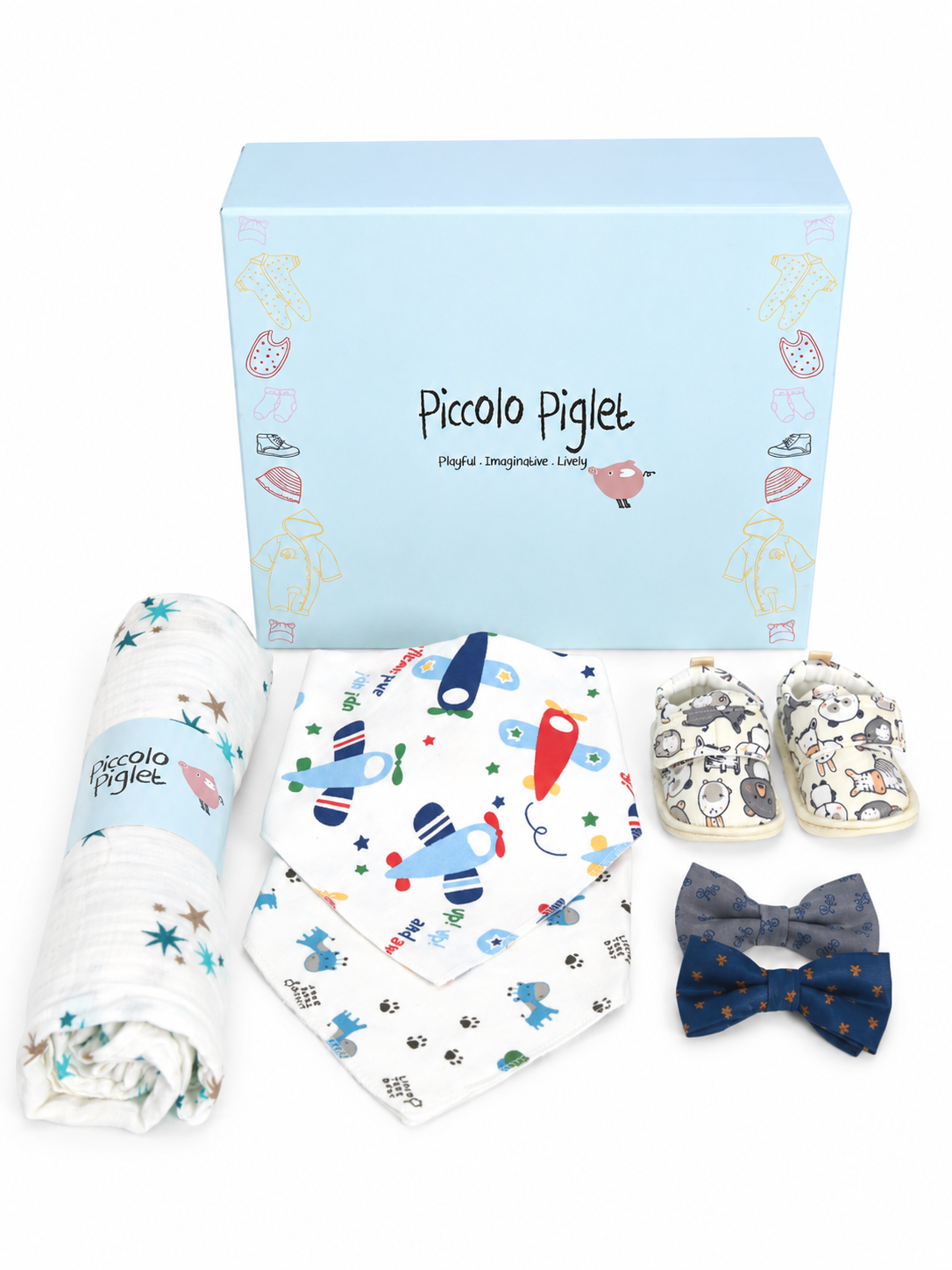 Gift Box (Hamper) - Blue Medium (Boy) 0 to 6 Months