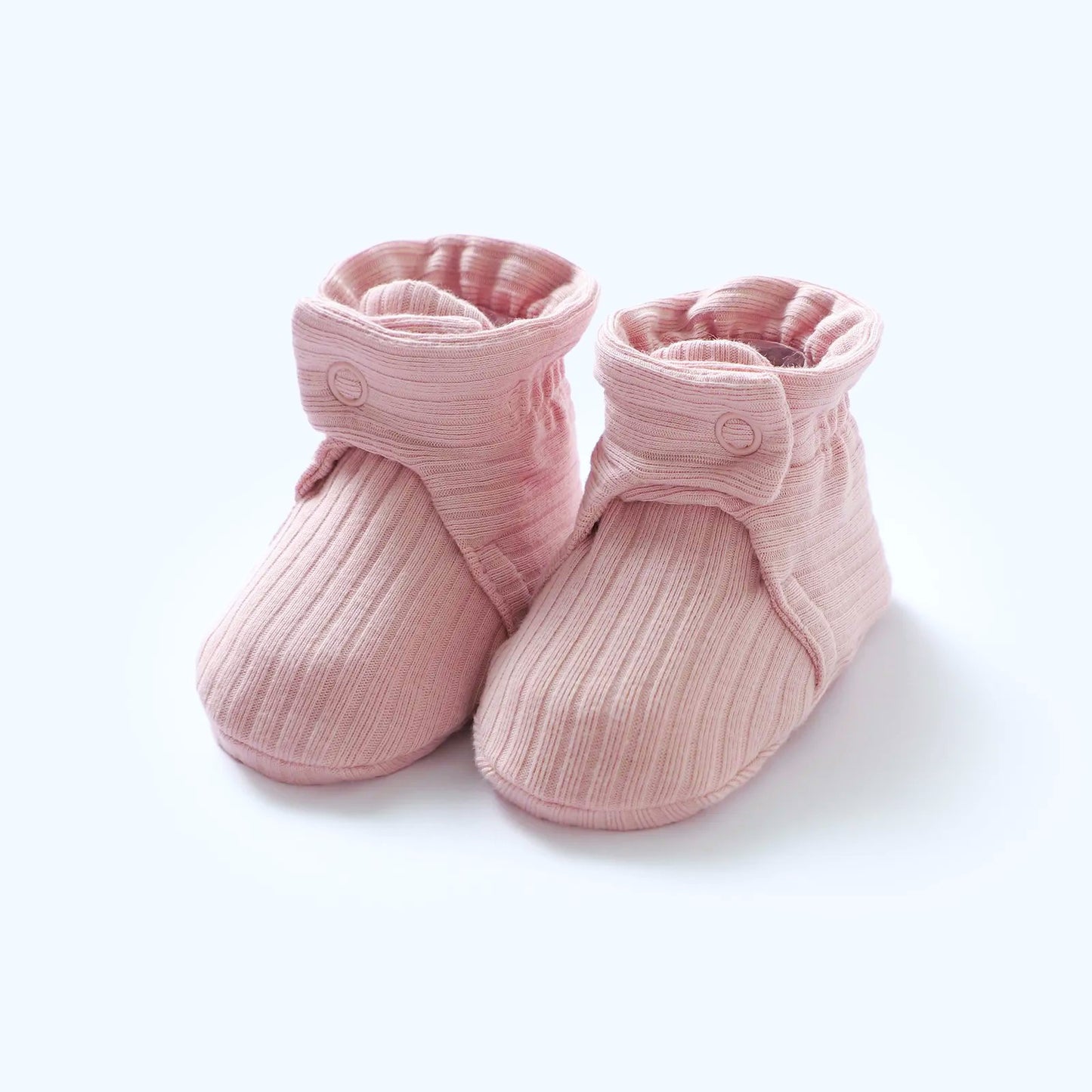 Newborn Baby Knitted Socks Booties (Baby Pink)