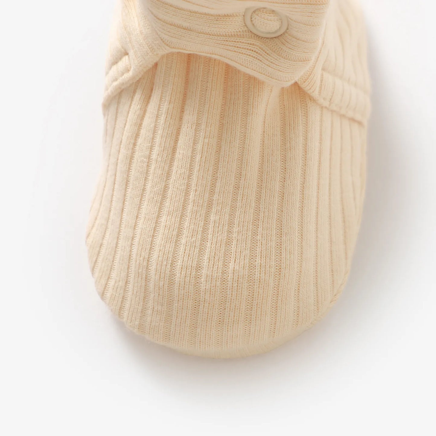 Newborn Baby Knitted Socks Booties (Soft Cream)