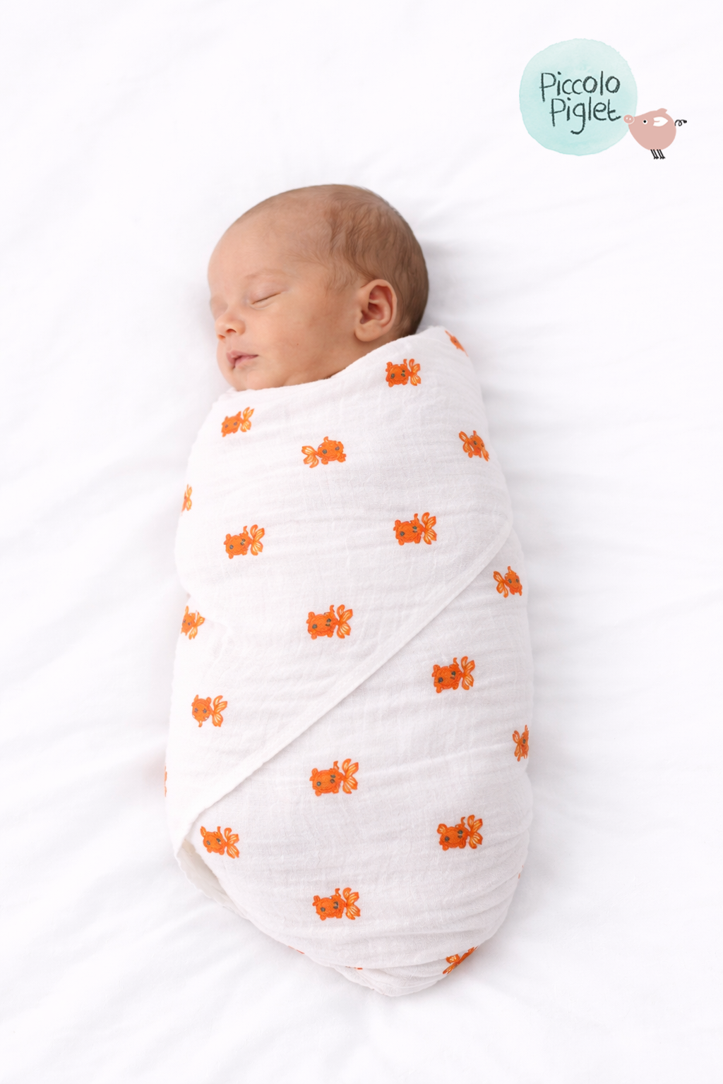 Little Goldfish Muslin Swaddle